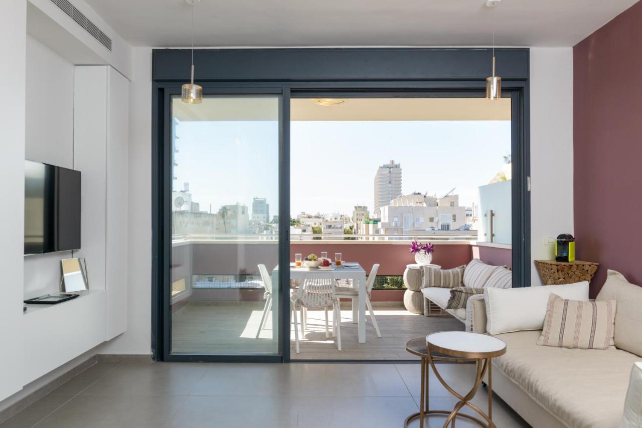 Bright & Modern 2Br With Balcony On Dizzengoff Appartement Tel Aviv Buitenkant foto